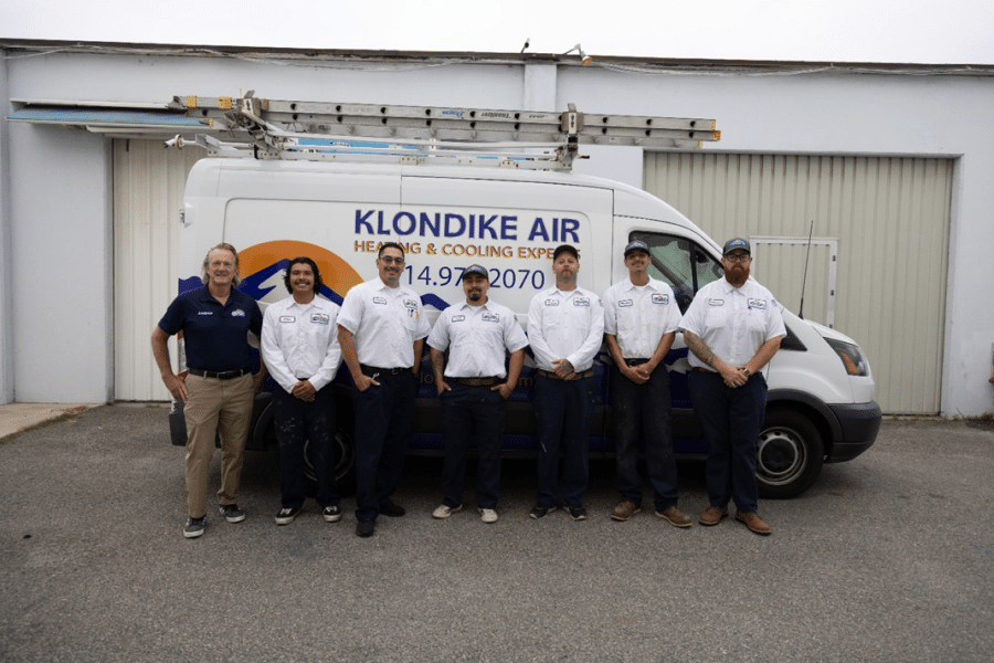 Professional technician for installing a heater